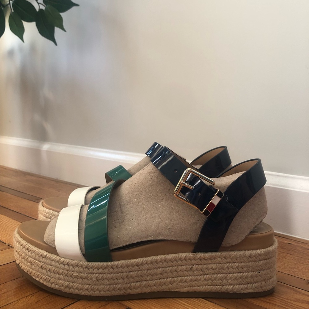 Tommy Hilfiger Espadrilles Sandals, Colorblock, 8